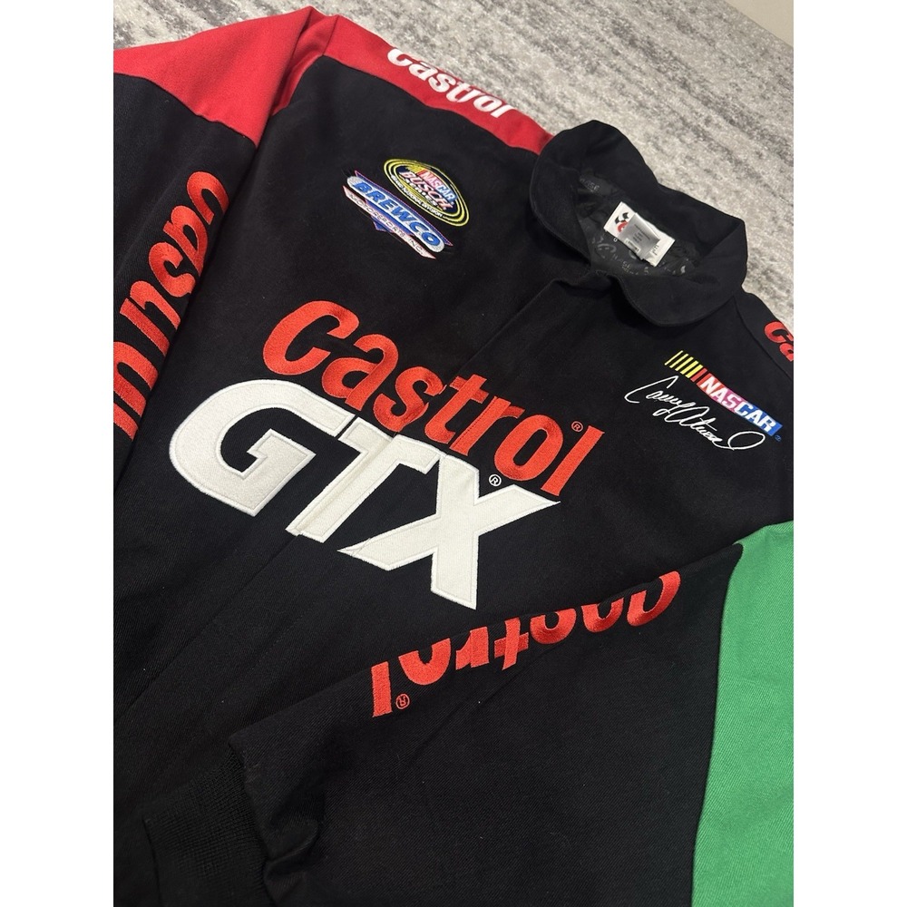 Vintage Castrol GTX Casey Atwood RNHRA  Racing Jacket Men's L‎ 90s NASCAR - Picture 2 of 12